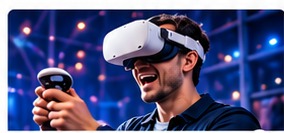 MAX VR – gracz w goglach VR na wydarzeniu